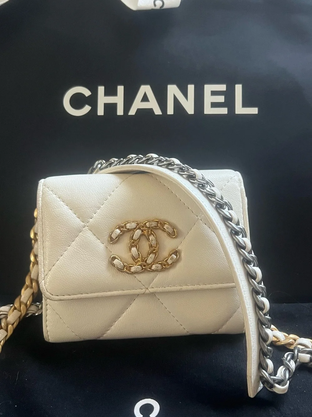 Chanel 19 Coin Purse/ Cardholder Crossbody